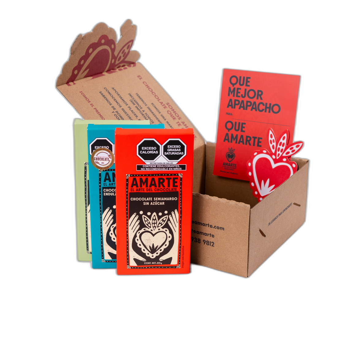 Pack Los Clásicos de AMARTE: caja de regalo con tres barras