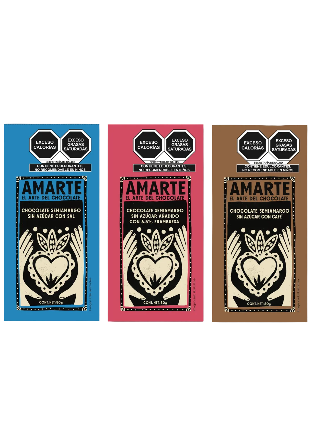 Los Favoritos (Pack 3: Sal, Frambuesa y Café)