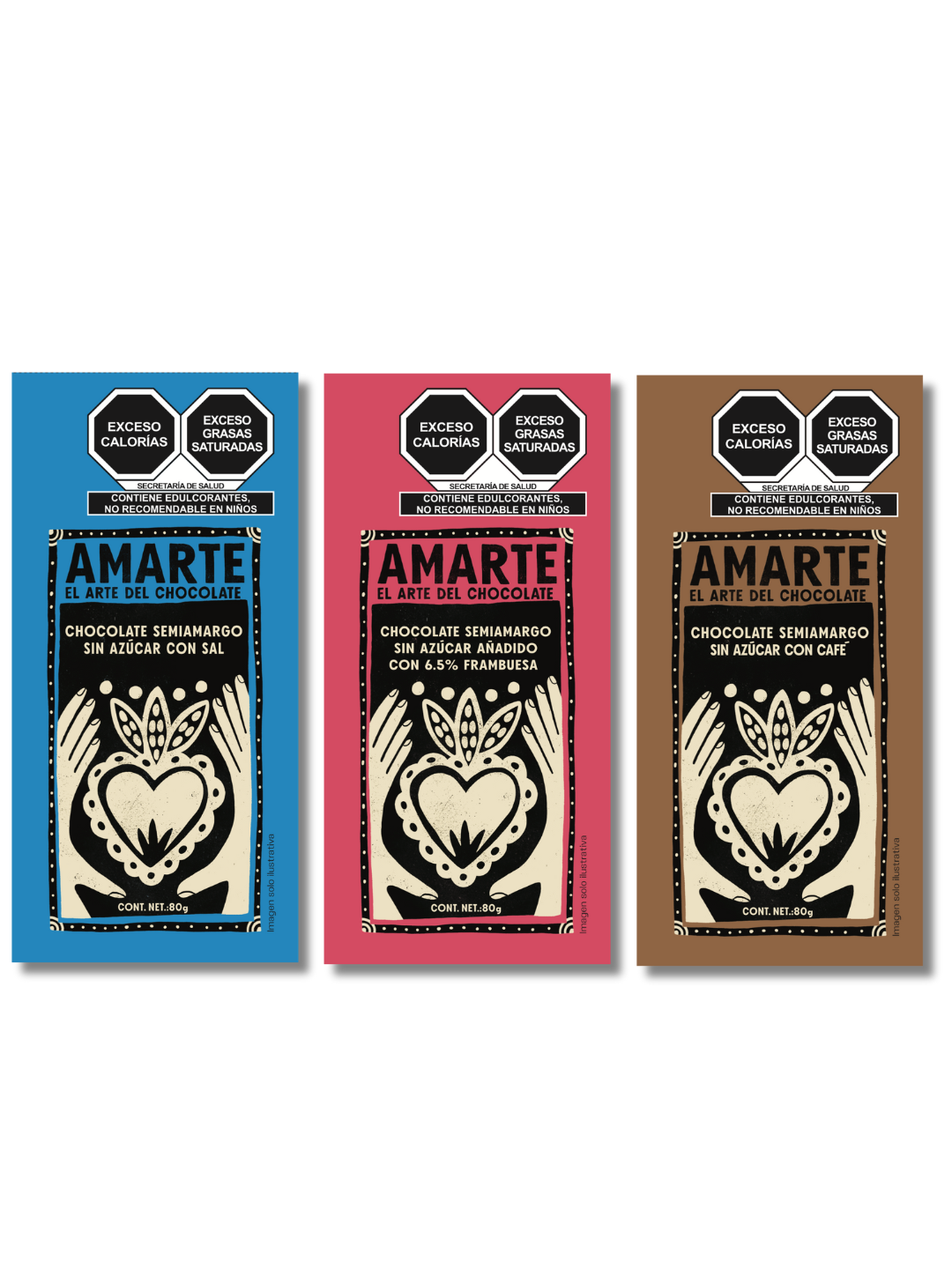 Los Favoritos (Pack 3: Sal, Frambuesa y Café)