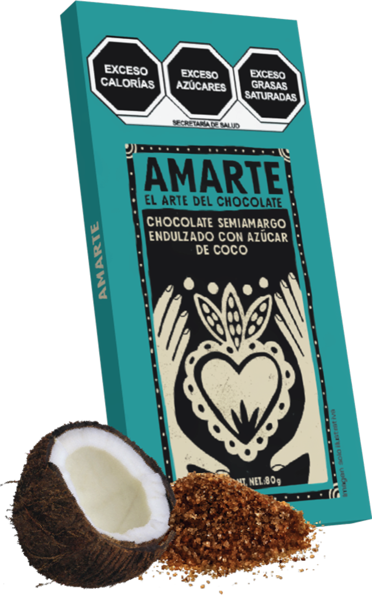 Chocolate Semiamargo Endulzado Con Azúcar de Coco