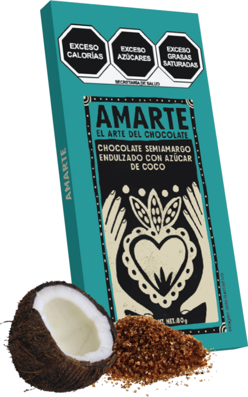 Chocolate Semiamargo Endulzado Con Azúcar de Coco