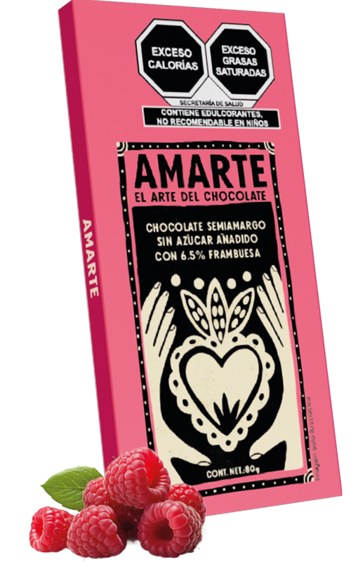Chocolate Semiamargo Sin Azúcar Añadido Con Frambuesa