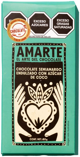 Chocolate Semiamargo Endulzado Con Azúcar de Coco