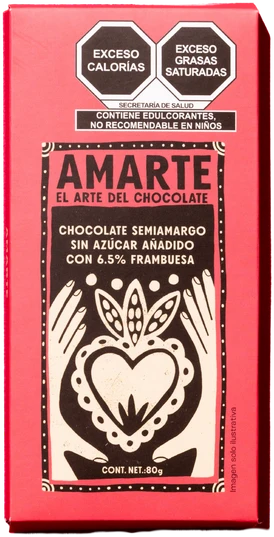 Chocolate Semiamargo Sin Azúcar Añadido Con Frambuesa