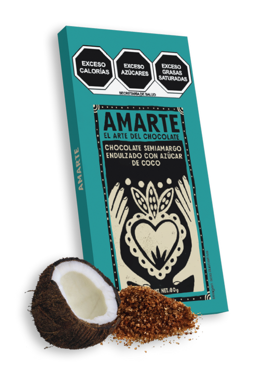 Chocolate Semiamargo Endulzado Con Azúcar de Coco