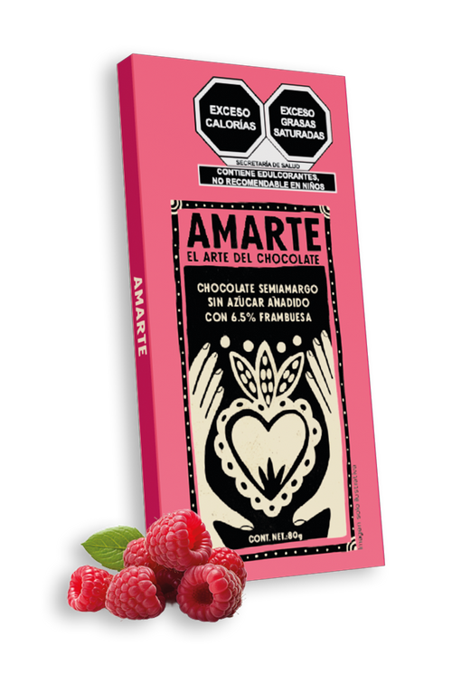 Chocolate Semiamargo Sin Azúcar Añadido Con Frambuesa