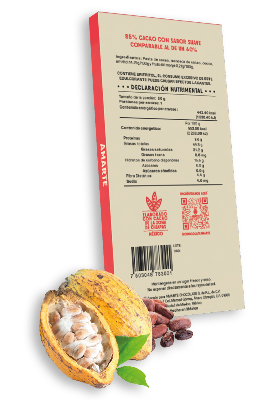 Chocolate Semiamargo Sin Azúcar