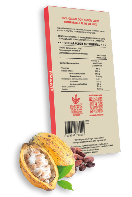 Chocolate Semiamargo Sin Azúcar