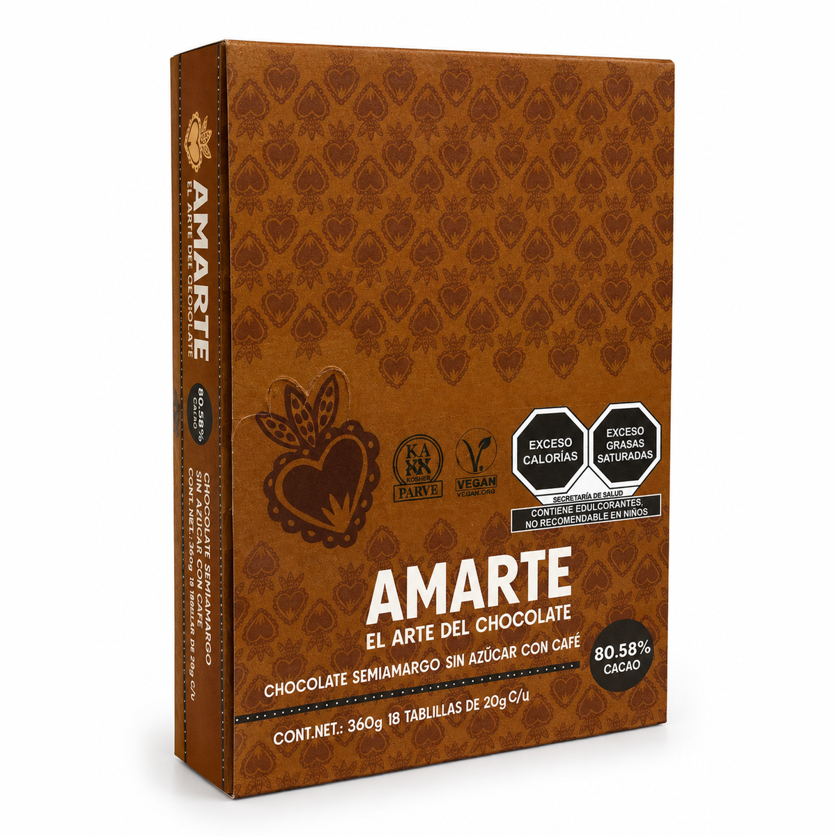 Caja cerrada de 18 barritas AMARTE con café de 20 g