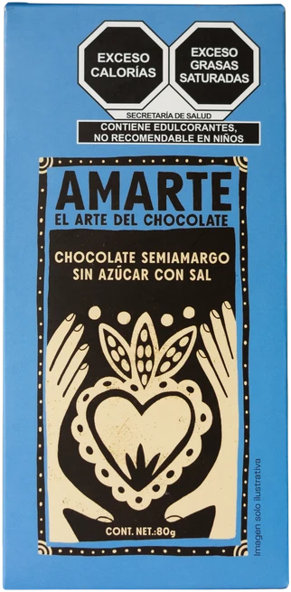 Chocolate Semiamargo Sin Azúcar Con Sal